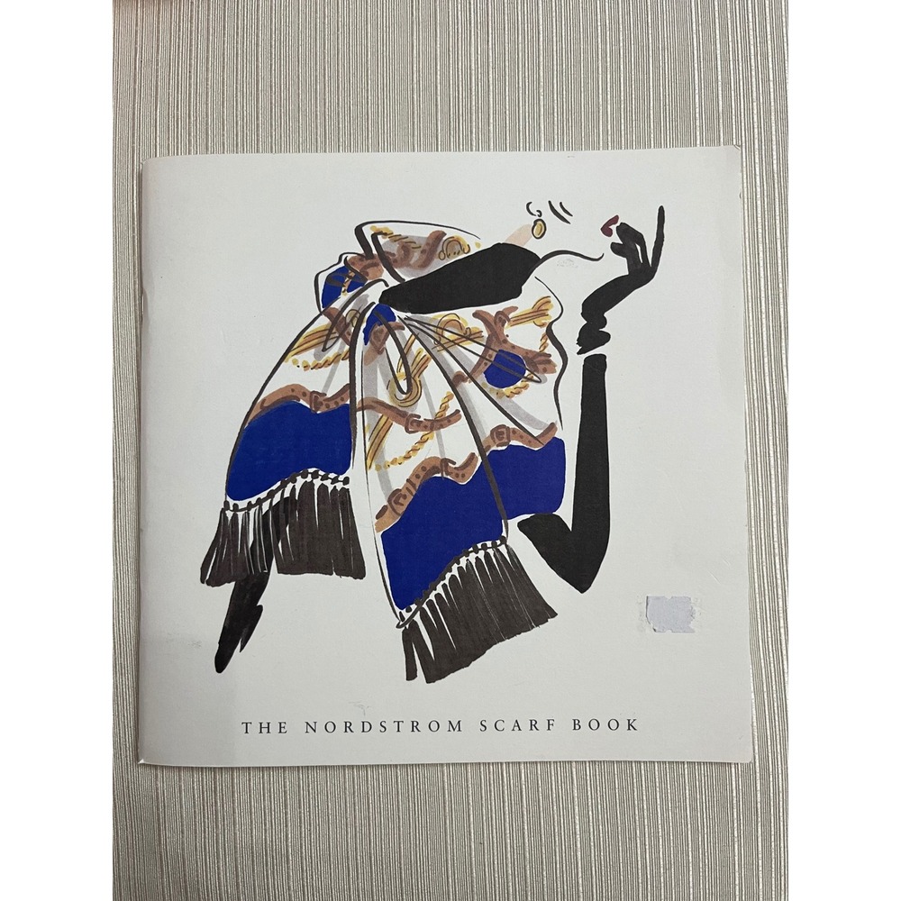 Nordstrom Scarf Book Fashion Style Guide Illustrations Paperback Coffee Vintage‎